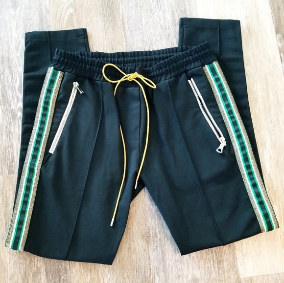 Rhude Traxedo Jogger Pants Black Unisex Drawstring Athleisure Athletic - Picture 5 of 15